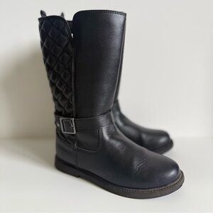 Girls Black Riding Boots